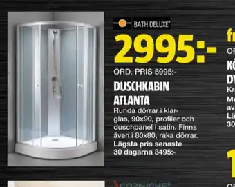 Bauhaus Bath deluxe duschkabin erbjuda