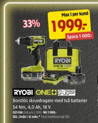 Jula Ryobi borr- och skruvdragere erbjuda