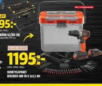 Black&decker verktygslåda