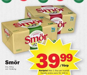 Pekås Smör Arla erbjuda