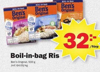 Pekås Boil-in-bag Ris erbjuda