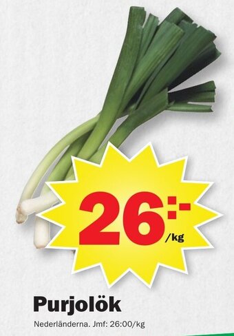 Pekås Purjolök erbjuda