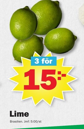 Pekås Lime erbjuda