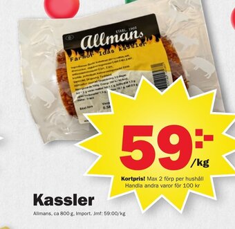 Pekås Kassler erbjuda