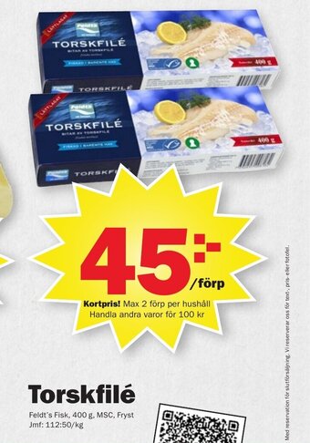 Pekås Torskfilé erbjuda