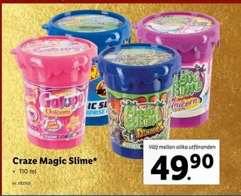 Lidl Craze magic slime erbjuda