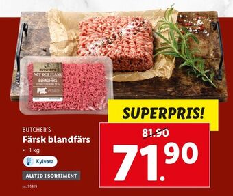 Lidl Färsk blandfärs erbjuda