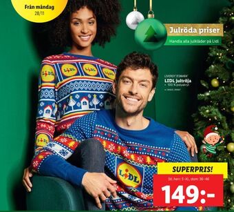 Lidl Lidl jultröja erbjuda