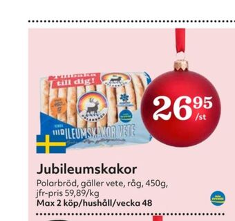 Hemköp Jubileumskaka rågkakor erbjuda