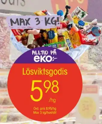EKO X-mas juleskum lösviktsgodis erbjuda