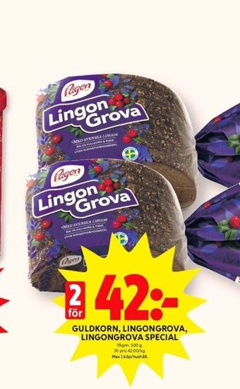 ICA Kvantum Lingongrova rågbröd erbjuda