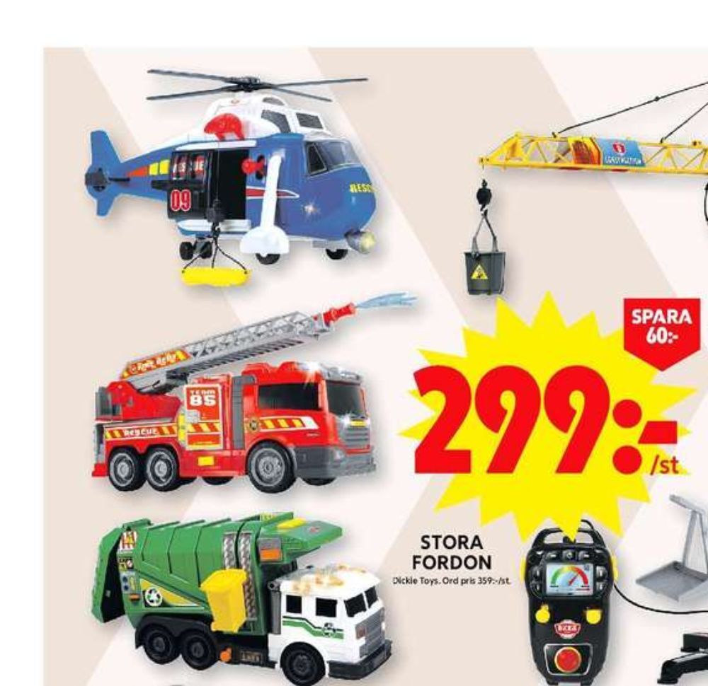 Dickie toys bilar erbjudande hos ICA Maxi