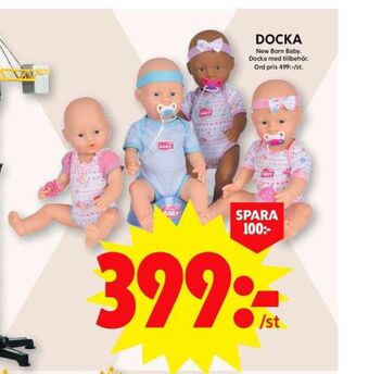 ICA Maxi New born baby dockor erbjuda