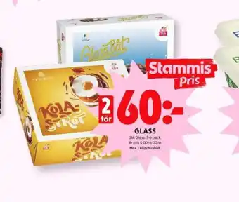 ICA Kvantum Sia glasstrutar erbjuda