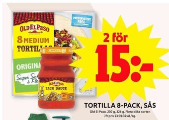 ICA Maxi Old el paso tacosås erbjuda