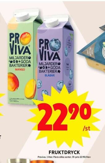 ICA Maxi Proviva fruktdryck erbjuda