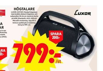 ICA Maxi Luxor högtalare erbjuda