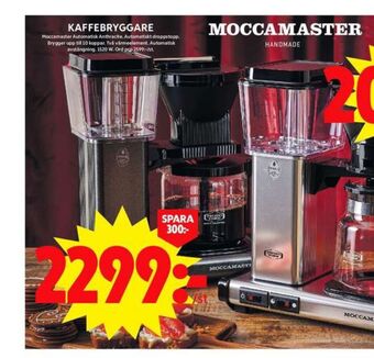 ICA Maxi Moccamaster kaffebryggare erbjuda