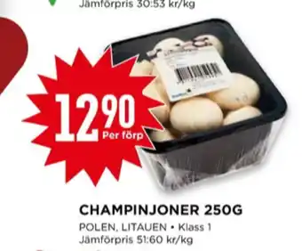 Willys Normeat champinjoner erbjuda