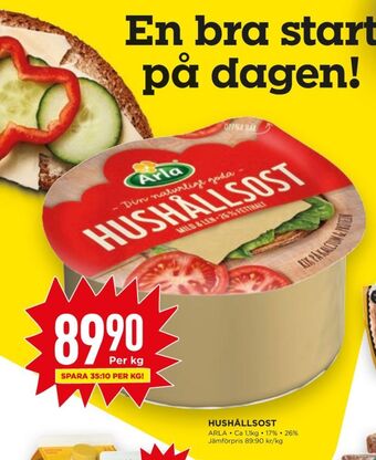 Willys Hemma Arla hushållsost erbjuda
