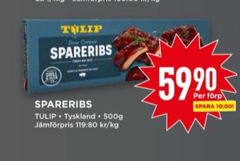Willys Tulip spareribs erbjuda