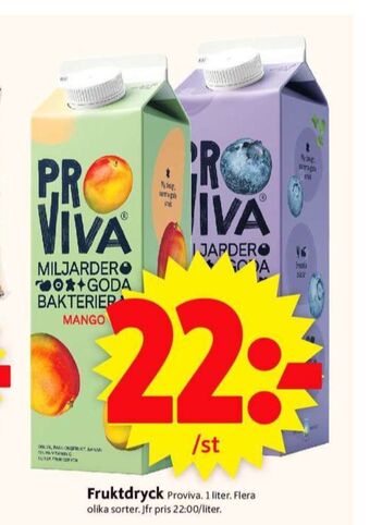 ICA Supermarket Proviva fruktdryck erbjuda