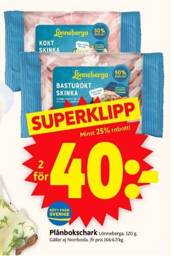 ICA Supermarket Lönneberga skinka erbjuda