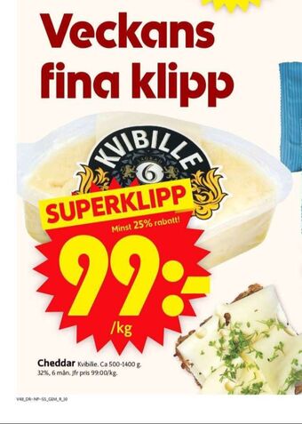 ICA Supermarket Kvibille cheddar erbjuda