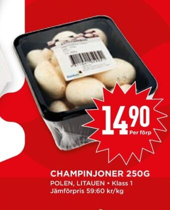Willys Hemma Garant champinjoner erbjuda