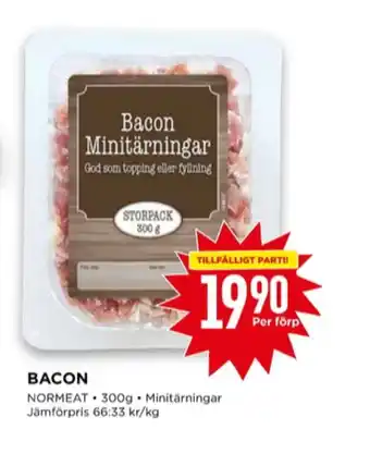Willys Normeat bacontärningar erbjuda