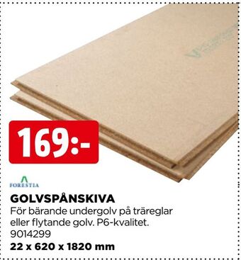 Jem&Fix Golvspånskiva erbjuda