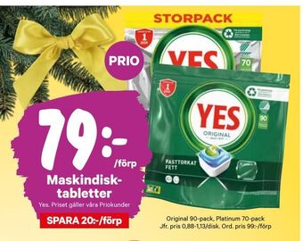 City Gross Maskindisktabletter erbjuda
