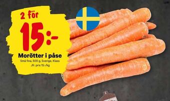 City Gross Morötter i påse erbjuda
