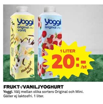 Coop Daglivs Frukt-/vaniljyoghurt erbjuda