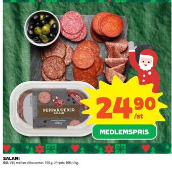 Coop Daglivs Salami erbjuda