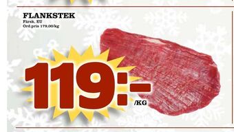 Din Mat Flankstek erbjuda