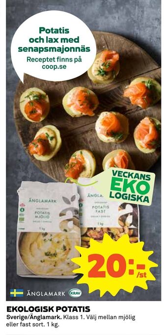 Coop Daglivs Ekologisk potatis erbjuda