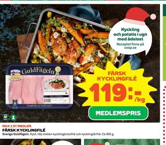 Coop Daglivs Färsk kycklingfilé erbjuda