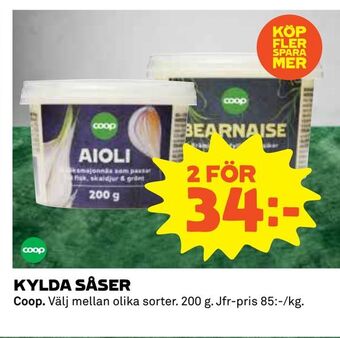 Coop Daglivs Kylda såser erbjuda