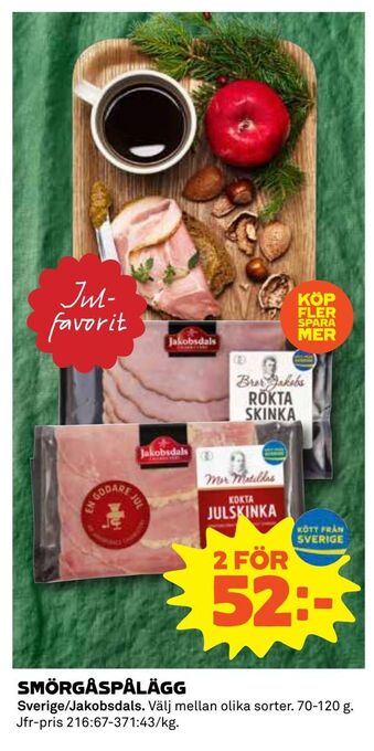 Coop Daglivs Smörgåspålägg erbjuda