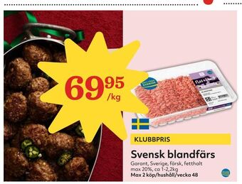 Hemköp Svensk blandfärs erbjuda
