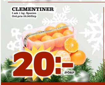 Din Mat Clementiner erbjuda