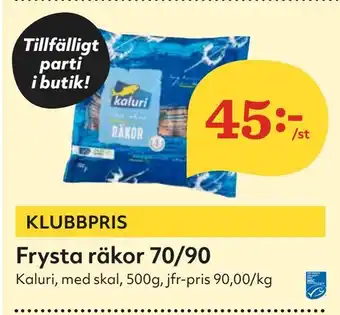 Frysta räkor 70/90
