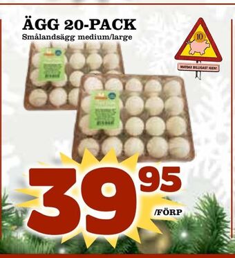 Matdax Ägg 20-pack erbjuda