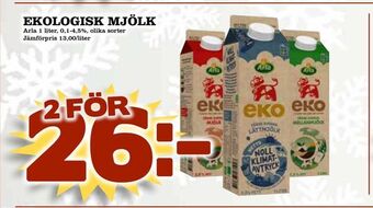 Nya Pulsen Ekologisk mjölk erbjuda