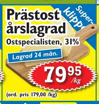 T-jarlen Prästost årslagrad erbjuda
