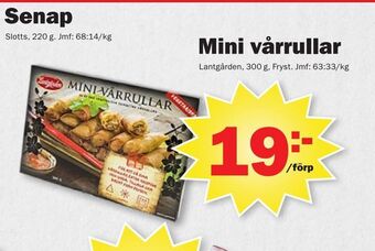 Pekås Mini vårrullar erbjuda