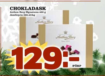 Supergrossen Chokladask erbjuda