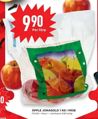 Willys Hemma Äpple jonagold 1 kg i påse erbjuda