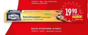 Willys Bakplåtspapper 14-pack erbjuda